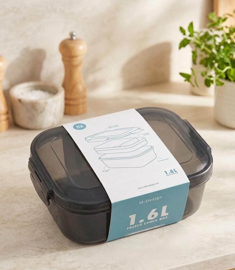 ام ديزاين لانش بوكس فريسكو 1.6 لتر - M Design Fresco™ Lunch Box + Free Cutlery