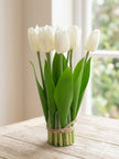 Artificial Tulip Flower Bouquet, 25 cm