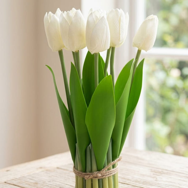 Artificial Tulip Flower Bouquet, 25 cm