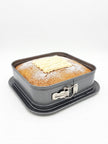 Home Square Cake Mold with Clips, Size 24cm*24cm*7.9cm