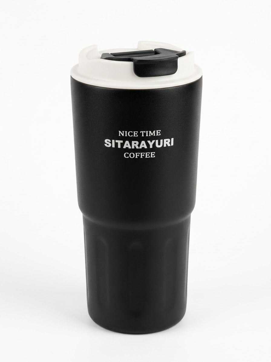 كوب حراري ستانلس ستيل بغطاء SITARAYURI