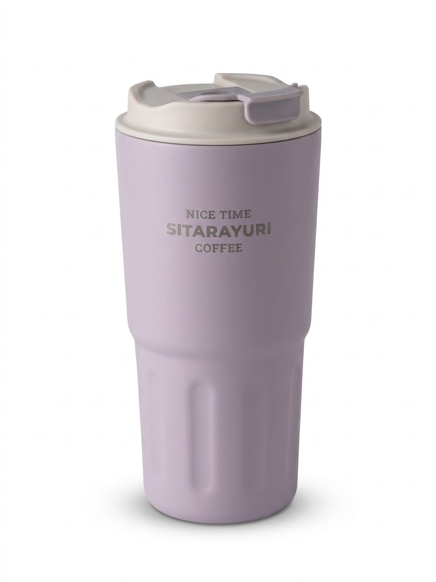 كوب حراري ستانلس ستيل بغطاء SITARAYURI