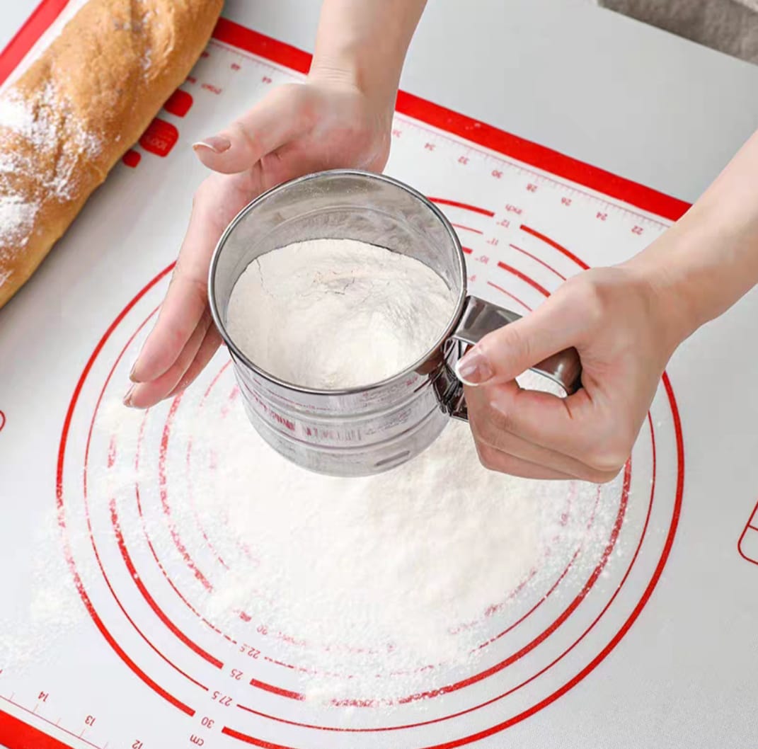 منخل دقيق يدوى ستانلس ستيل