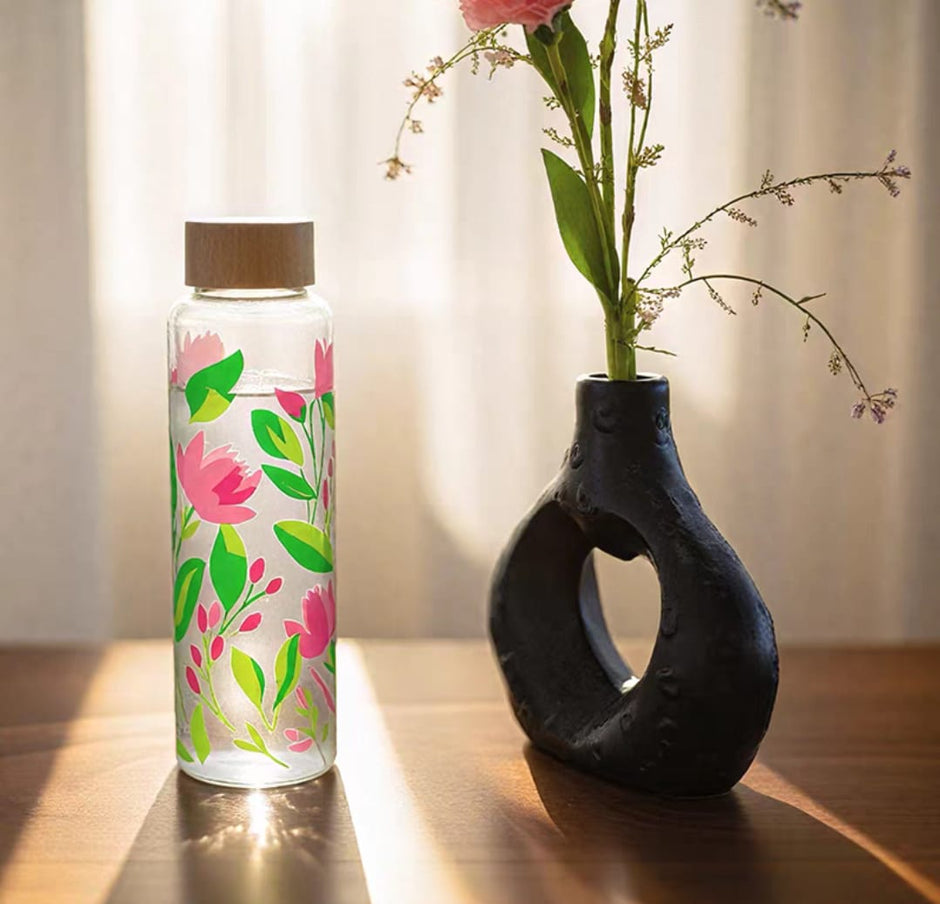 زجاجة زجاج غطاء خشب 228/9