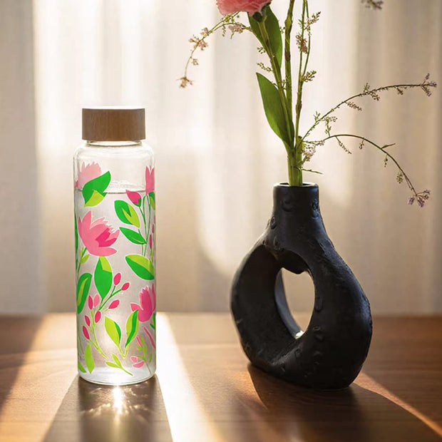 زجاجة زجاج غطاء خشب 228/9