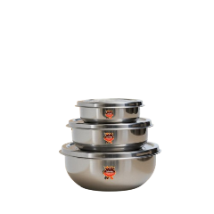 يونستيل طقم ثلاجة ستانلس ستيل 3 قطعة