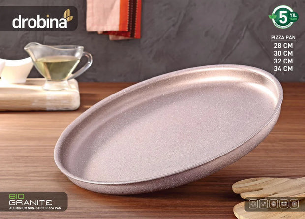 Dropina round granite pizza tray