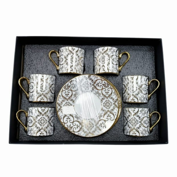 طقم فنجان قهوة بالطبق 6ق موديل 23/2
