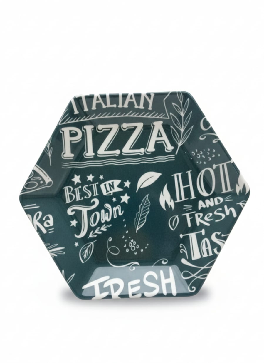 طقم بيتزا شكل سداسى Pizza Word Olive Color