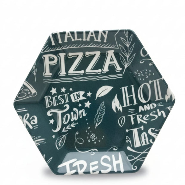 طقم بيتزا شكل سداسى Pizza Word Olive Color