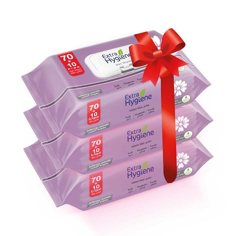 هايجين عرض مناديل مبللة لافندر 3ق 80 منديل