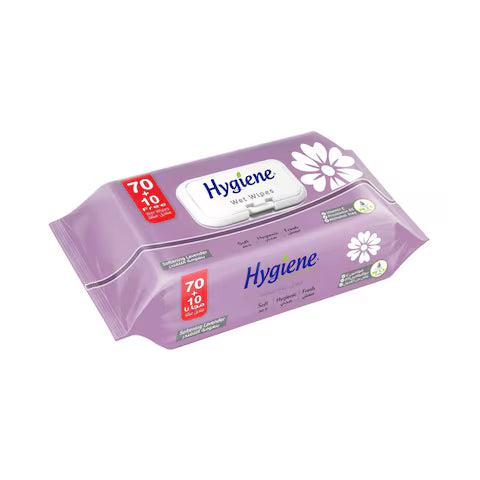 Higeen Wet Wipes Lavender 80 Wipes