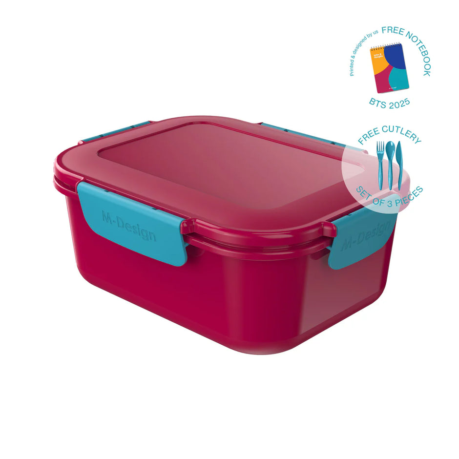 ام ديزاين لانش بوكس فريسكو 1.6 لتر - M Design Fresco™ Lunch Box + Free Cutlery