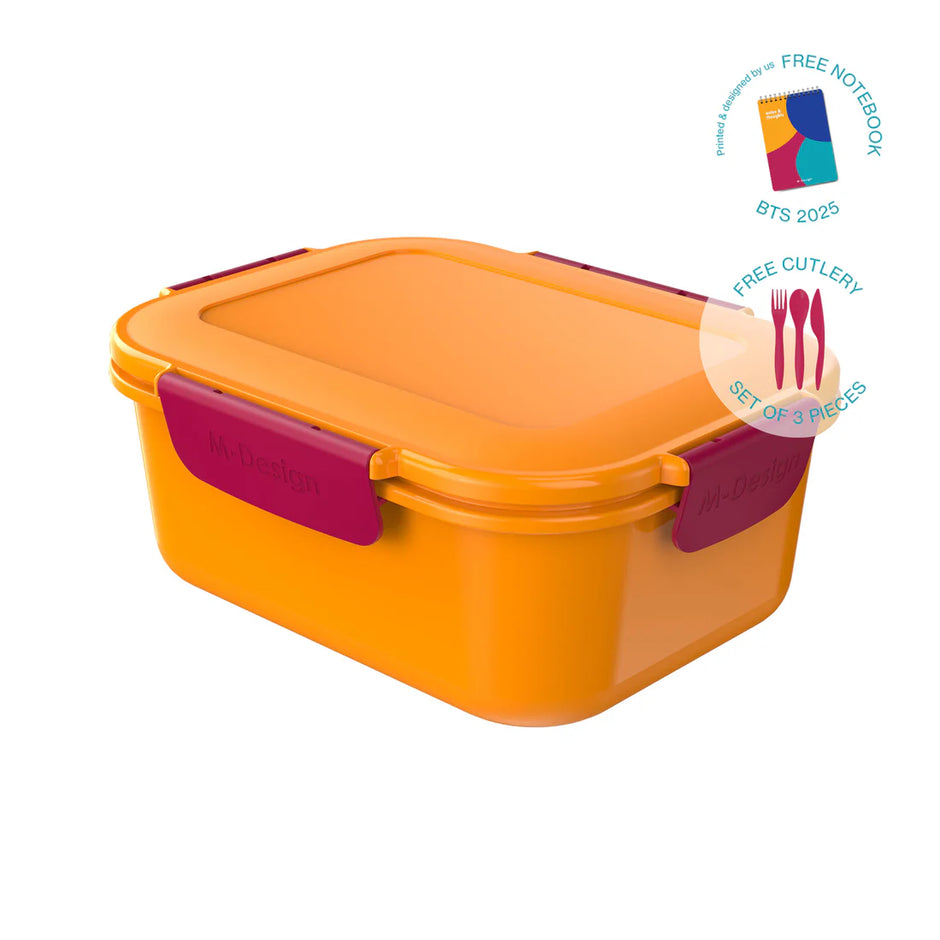 ام ديزاين لانش بوكس فريسكو 1.6 لتر - M Design Fresco™ Lunch Box + Free Cutlery