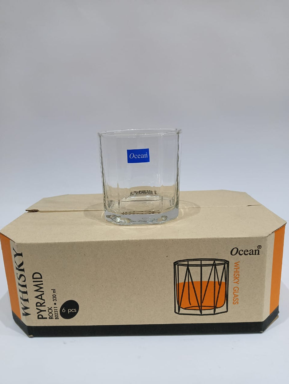 اوشن طقم كوب 6ق PYRAMID ROCK 330 ml.