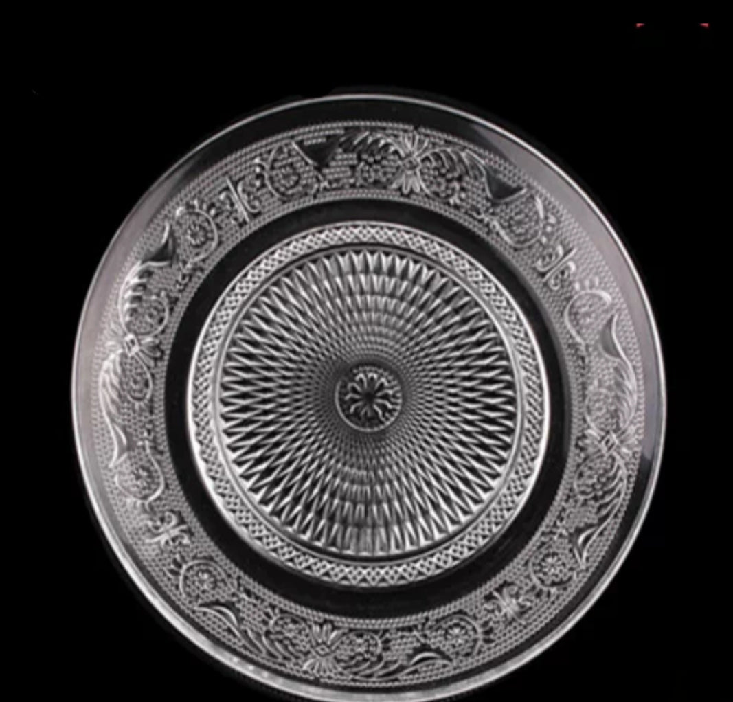 طبق تقديم زجاج 26 سم