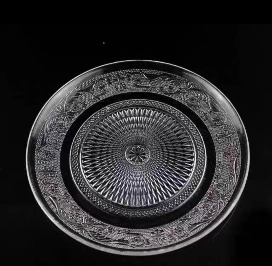 طبق تقديم زجاج 30 سم