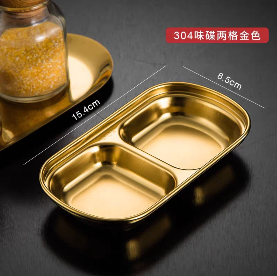 طبق مقسم ذهبى 2 عين للصوص