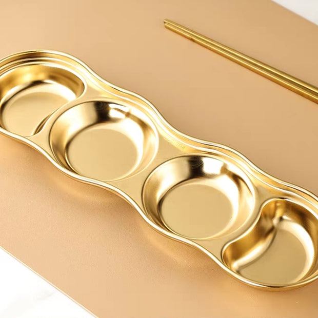 طبق مقسم ذهبى 4 عين للصوص موديل 001