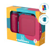 ام ديزاين طقم لانش بوكس 2.1 لتر+ زجاجة 800مل- M Design 2.1 L Lunch Set + Free Matching Mug.